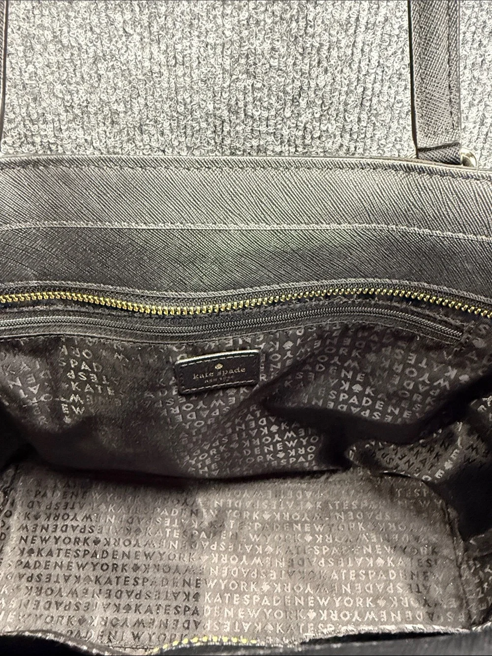 Kate Spade Laurel Way Black Saffiano Leather Medium Dally Tote Bag - Very Nice!
